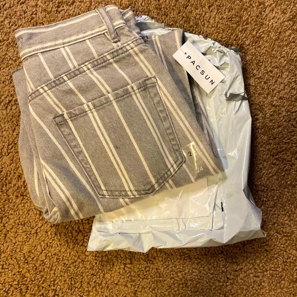 Pacsun stripped jeans
